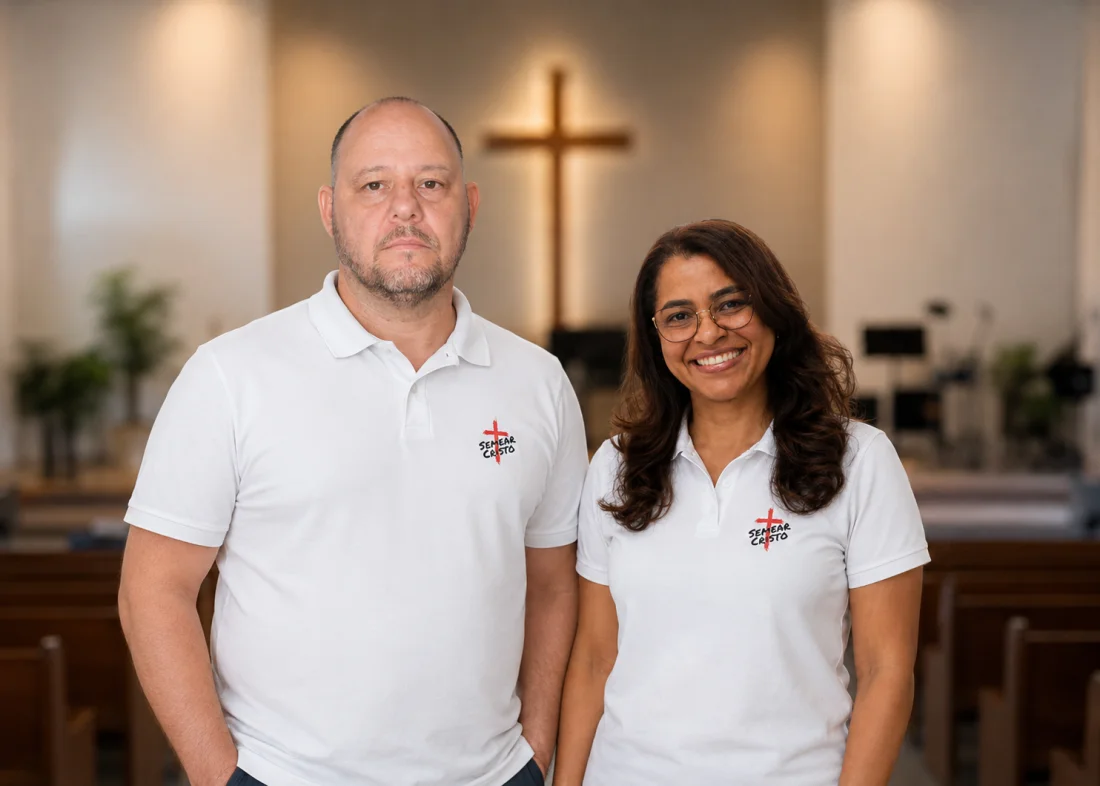Adwilson Ferreira e Daniela Carmozina, fundadores do Semear Cristo
